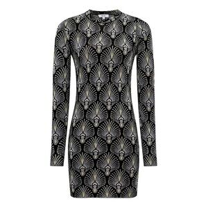 REISS Annie Metallic Jacquard Mini Dress, size XL NWT